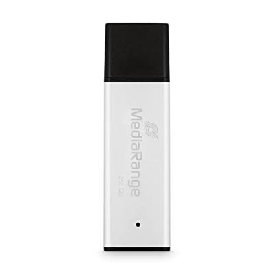 MEDIARANGE Cl&eacute; USB  MR1903 256Go USB 3.0 300Mo/s CompactFlash Argent