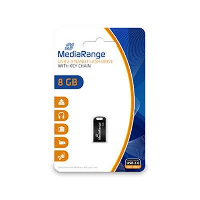 MEDIARANGE Cle USB 2.0  Nano 8Go Noir