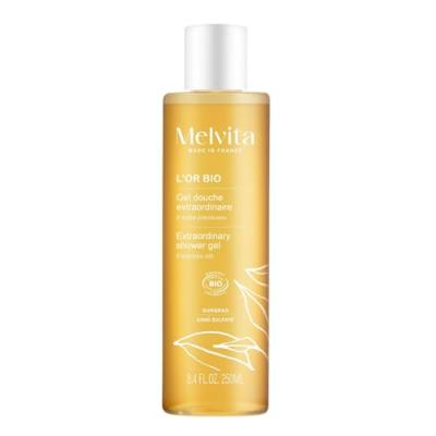 MELVITA Gel Douche L'or Bio Huile Extraordinaire Aux 5 Huiles Pr&eacute;cieuses  - Le Flacon De 250ml