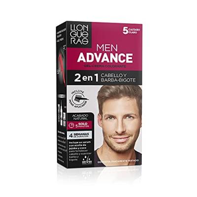 LLONGUERAS  Cr&egrave;me Colorante Men Advance 5 Casta&ntilde;o Claro