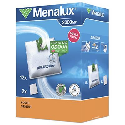 MENALUX  - 2000 Mp - 12 Sacs Aspirateur Avec 2 Micro Filtres