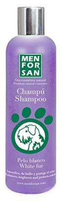 MEN FOR SAN Menforsan Shampooing Intensifiant pour Chien Blanc 300 ml