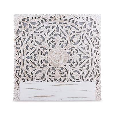 COTECOSY  - T&ecirc;te de lit Serena 140cm Bois Blanc - Blanc