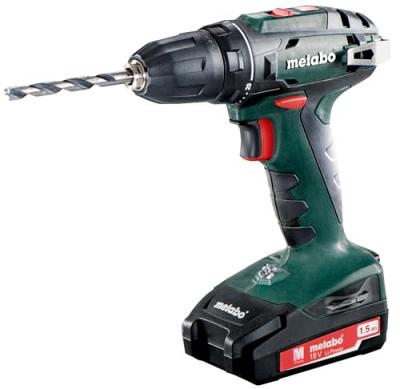 METABO Perceuse visseuse 18 V  BS&nbsp;18&nbsp;2 x 1,5 Ah Li-Power SC 30 Cof