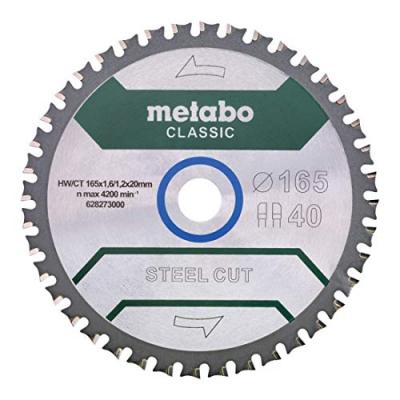 METABO  - Lame de scie circulaire classic 165x1.6x20 mm 40 dents FZFA/FZFA