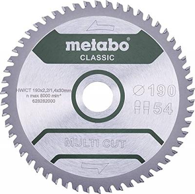 METABO  Lame de scie ""multi cut - classic"", 165x2,2/1,4x20 Z42 FZ/TZ 5&deg; (628661000)