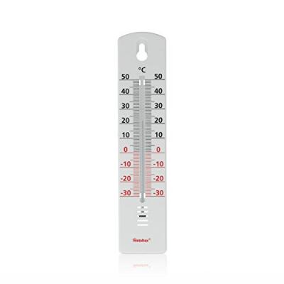 METALTEX Thermom&egrave;tre int&eacute;rieur ou ext&eacute;rieur en plastique - - Blanc - Plastique