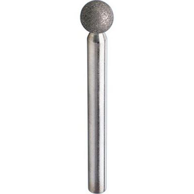  Meule sur tige diamant D126 forme sph&eacute;rique 4x3mm Pferd 1 pcs