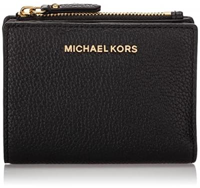 MICHAEL KORS Porte-monnaie Jet Set cuir grain&eacute; Noir Michael 