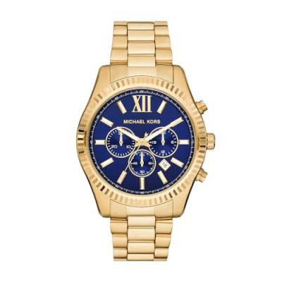 MICHAEL KORS Montre Homme  Lexington - MK9153 Bracelet Acier Dor&eacute;