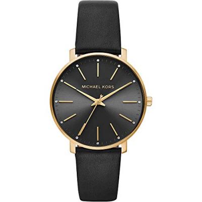 MICHAEL KORS Montre  en Cuir Noir - MK2747 