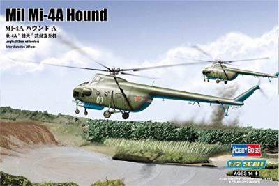 HOBBY BOSS Maquette avion  Mil Mi-4A Hound A -1/72 - Maquette d'avion