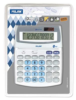 Milan 152512BL Blister Calculatrice Electronique 12 chiffres
