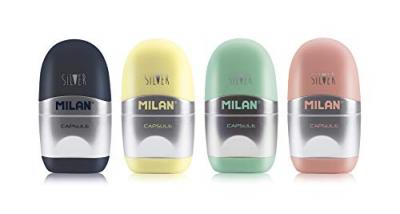 MILAN  4714112 Afficher Taille crayon Capsule Argent , Pack de 12