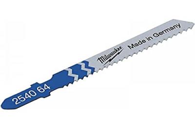 MILWAUKEE Pack de 5 lames scie sauteuse m&eacute;tal 55 mm denture de 2 mm 4932254064