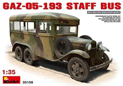  Maquette camion Mini Art GAZ 05 193 Staff Bus- 1/35 - Maquette de cam
