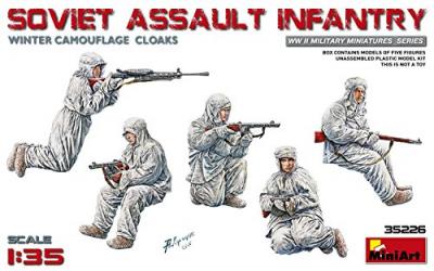  Miniart - Miniart - Soviet Assault Infantry (Winter Camouflage Cloaks)