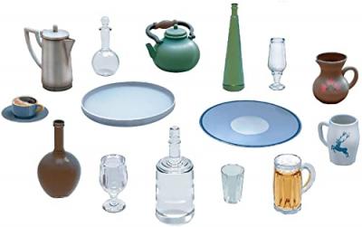 MINI ART Household Crockery & Glass Set - 1:35e - Miniart