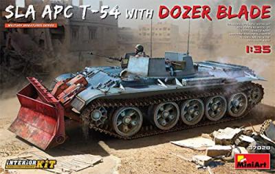  Maquette Mini Art SLA APC T-54 avec lame de bulldozer. Kit int&eacute;rieur-