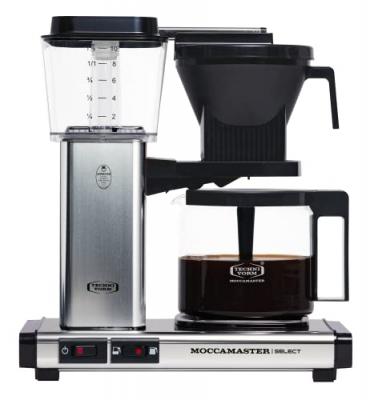 MOCCAMASTER  KBG Select, Cafetiere, Cafeti&egrave;res Filtres, Argent Poli, 1.25 Litre