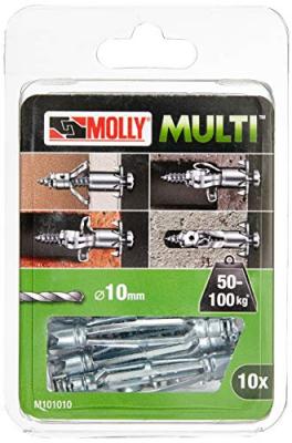 MOLLY Cheville  multi 5x60 avec vis agglo blister de 10