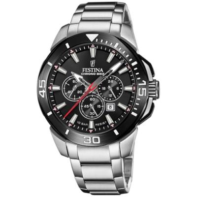 FESTINA  Montre de v&eacute;lo Chrono F20641/D Acier Inoxydable Noir