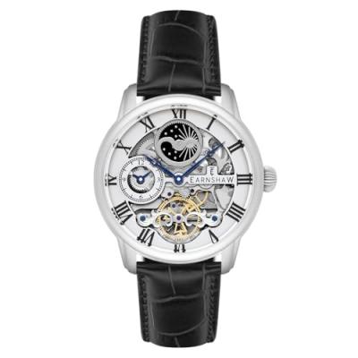  Montre homme Earnshaw LONGITUDE ES-8006-01 automatique - cadran argent