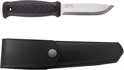 Morakniv Garberg Couteau Fixe Mixte Adulte, Manche Caoutchouc Noir