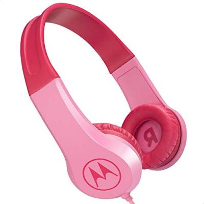 MOTOROLA  squads 200 rosa auriculares de diadema para ni&ntilde;os 