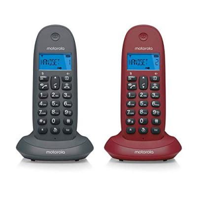 MOTOROLA T&eacute;l&eacute;phone fixe  C1002LB Duo LCD DECT