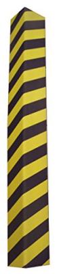 MOTTEZ Mousse de protection d'angle 120 cm , Noir et jaune