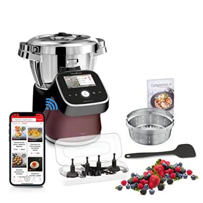 MOULINEX  HF93E610 i-Companion Touch Pro Robot cuiseur Balance int&eacute;gr&eacute;e 17 programmes Application exclusive Recettes illimit&eacute;es 