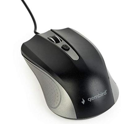 GEMBIRD Mouse USB Optical GREY/BLACK/MUS-4B-01-GB 