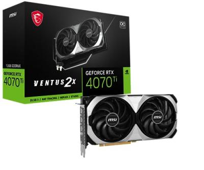  Msi Rtx 4070 Ti Ventus 2x 12gb Gddr6x Graphic Card Argent&eacute;
