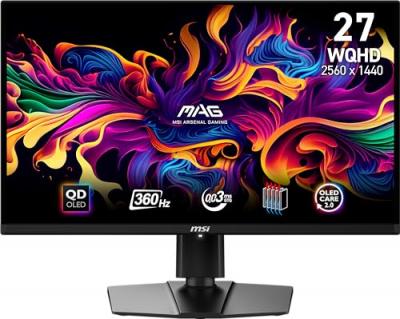 MSI  mag 271qpx qd-oled &eacute;cran plat de pc 67,3 cm (26.5) 2560 x 1440 pixels wide quad hd qdoled noir