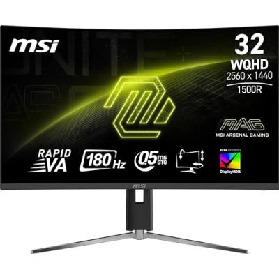 MSI  mag 32cq6pf &eacute;cran plat de pc 80 cm (31.5) 2560 x 1440 pixels wide quad hd noir 