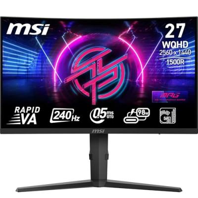 MSI &Eacute;cran Gaming -  - MPG 275CQRXF - 27"" LED WQHD - 240Hz - USB-C - 1ms 