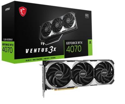 MSI  RTX 4070 Ventus 3X E 12G OC (NVIDIA GEFORCE RTX)