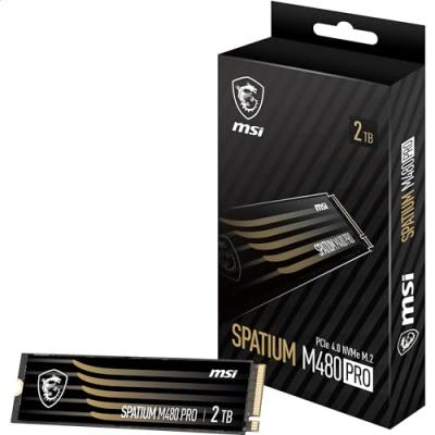 MSI Disque dur SSD  Spatium M480 Pro PCIe 4.0 NVMe M.2 2TB