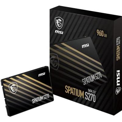 MSI Disque dur  spatium m260 interne ssd 960 gb S270 SATA 2.5 960GB
