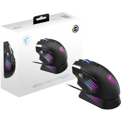 MSI Souris sans fil RGB  Versa Pro 26 000 DPI + station de charge Dock Pro