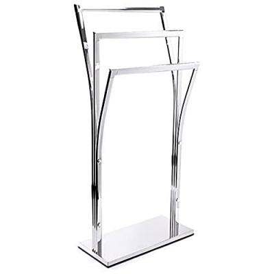 MSV Porte Serviettes Acier pili Chrome - Chrom&eacute; - 