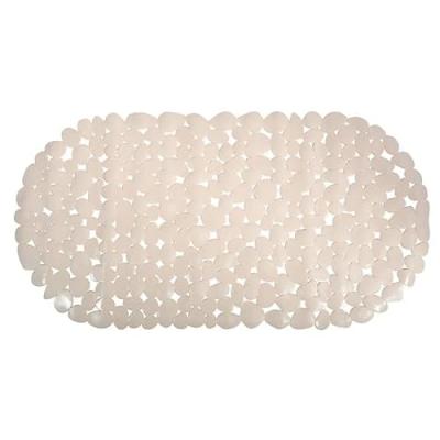 MSV  - Tapis Fond de baignoire pvc galets 35x68cm Beige - Beige