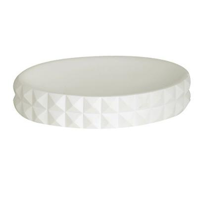 MSV  Porte Savon Polyr&eacute;sine MOSAIK Blanc