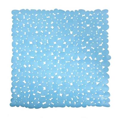 MSV  2108287 Tapis &agrave; Douche Galets en Bleu Clair, 100% PVC, 12 cm