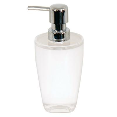 MSV  Distributeur Savon Acrylique, PS, 2 Tons Blanc, 30 x 20 x 15 cm