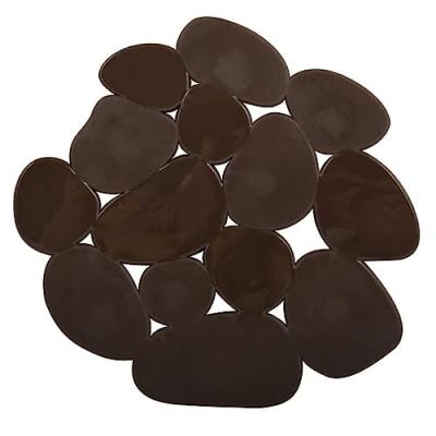 MSV Lot de 4 antiderapants galets chocolat