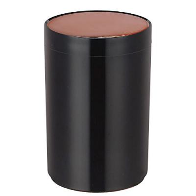 MSV Poubelle &agrave; bascule pp lena 5L Noir - Noir - 