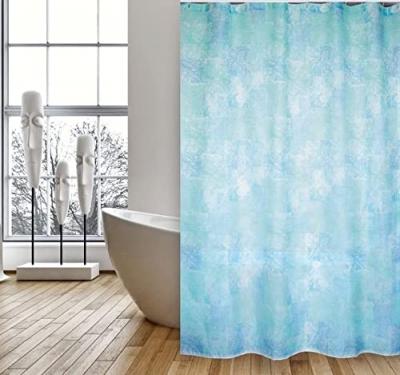MSV Rideau de douche Polyester JAVA CADIX 180x200cm QUALITE PREMIUM Bleu