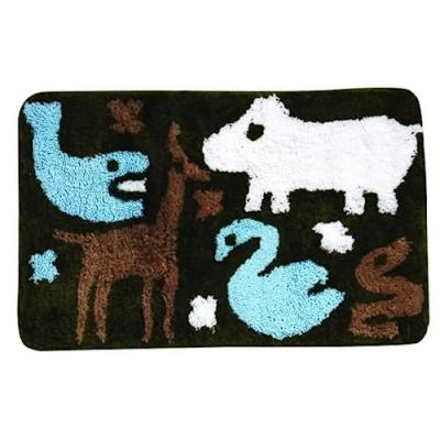 MSV TAPIS microfibre 50X80CM POILS LONGS NOE